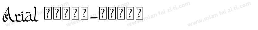 Arial 阿拉伯字体字体转换